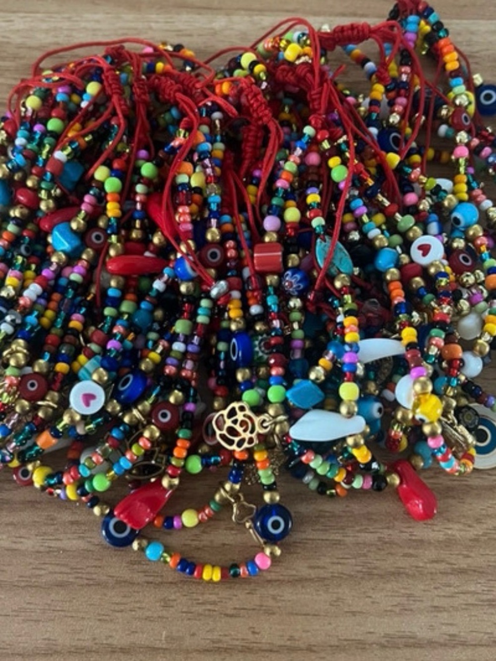 Protection Ankle Bead Bracelets Evil Eye Red String Handmade